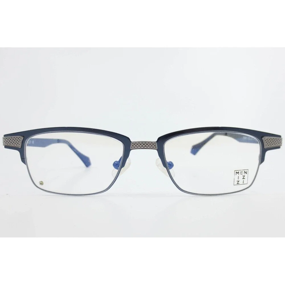 Menizzi M3061 Eyeglasses Navy Blue Rectangular Frames 47-17-135 Col.03 Designer